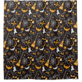 ハロウィーンテーマ シャワーカーテン (正面)