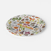 ハロウィーンテーマ、パーティーパーフェクト紙プレート ペーパープレート (アングル)