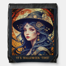 ハロウィーンテーマ – 入れ墨の魔女