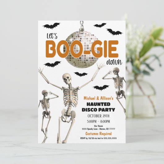 ハロウィーンディスコパーティの招待状 招待状 (スタンド正面)