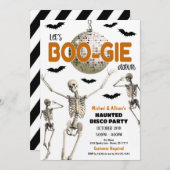 ハロウィーンディスコパーティの招待状 招待状 (正面/裏面)