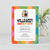 ハロウィーンディスコボールパーティの招待状 招待状 (スタンド正面)