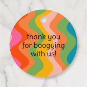 ハロウィーンディスコボールメッセージカード フェイバータグ (裏面)