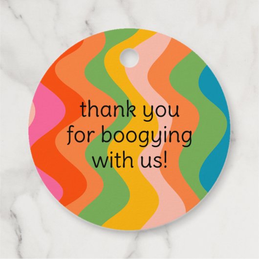 ハロウィーンディスコボールメッセージカード フェイバータグ (裏面)