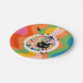 ハロウィーンディスコボール紙プレート ペーパープレート (アングル)