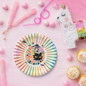 ハロウィーンディスコボール紙プレート ペーパープレート (パーティー)