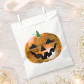 ハロウィーンディスコ鏡ボールパンプキン フェイバーバッグ (クリップ留めされた状態)