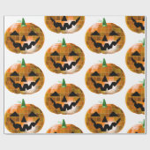 ハロウィーンディスコ鏡ボールパンプキン ラッピングペーパー (フラット)