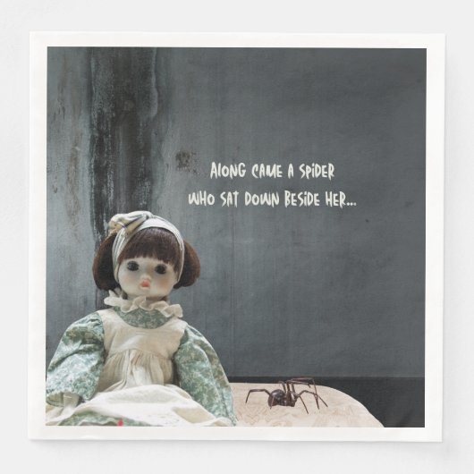 ハロウィーンディナーナプキンス、不気味なマフ恋しく思ェット (正面)