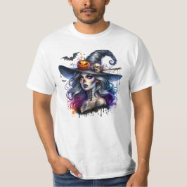 ハロウィーンデイ – 魔女怖い幽霊 Tシャツ