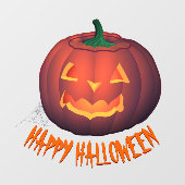 ハロウィーンデカールパーソナライズされたカボプキンウィンドウデカール ウィンドウサイン (シート)