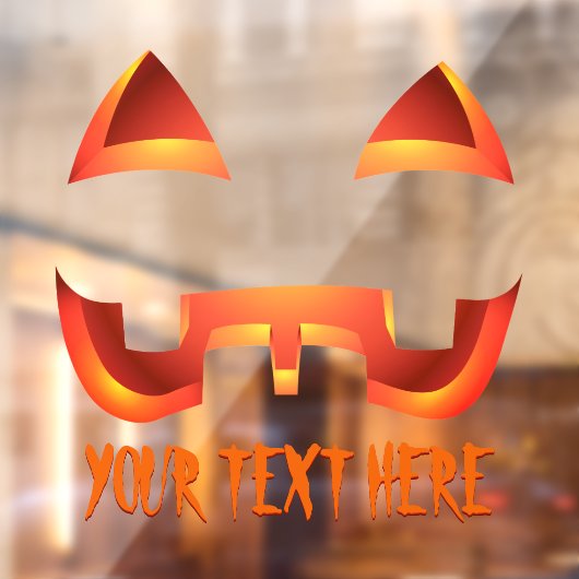 ハロウィーンデカールパーソナライズされたカボプキンウィンドウデカール ウィンドウサイン (シート2)