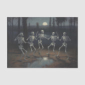 ハロウィーンデコページ踊りスケルトン 薄葉紙 (正面)