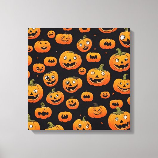 ハロウィーンデコールデザイン キャンバスプリント (正面)