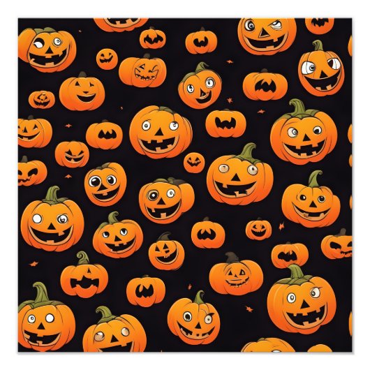 ハロウィーンデコールデザイン フォトプリント            (正面)