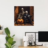 ハロウィーンデコールデザイン ポスター (ホームオフィス)