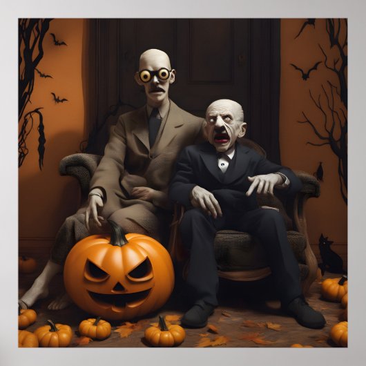 ハロウィーンデコールデザイン ポスター (正面)