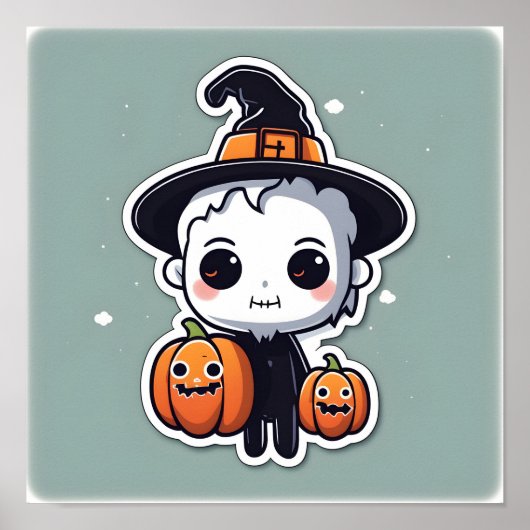 ハロウィーンデコールデザイン ポスター (正面)
