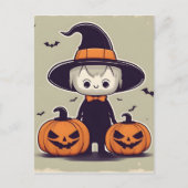 ハロウィーンデコールデザイン ポストカード (正面)