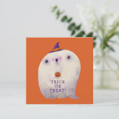 ハロウィーンデコールトリックまたはトリートカワイイ不気味幽霊 (スタンド正面)