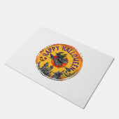 ハロウィーンデザインハッピーハローウィンウィッチ ドアマット (アングル)