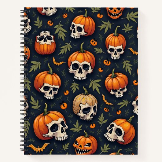 ハロウィーンデザイン手帳 ノートブック (正面)