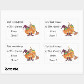 ハロウィーンデザイン2013ライブラリのシール。 長方形シール (シート)