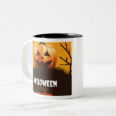 ハロウィーンデザイン ツートーンマグカップ (正面左)