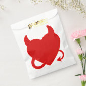ハロウィーンデビルサタン赤いハート フェイバーバッグ (封をした状態)