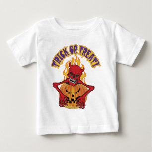 ハロウィーンデビルスクル ベビーTシャツ