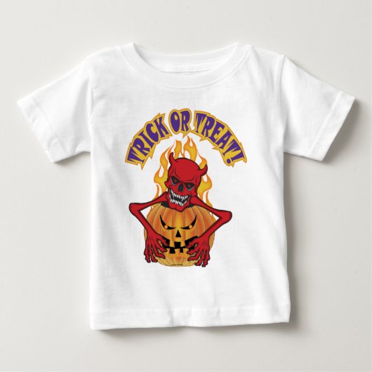 ハロウィーンデビルスクル ベビーTシャツ (正面)