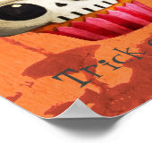 ハロウィーンデールスカルカップケーキ ポスター (角)