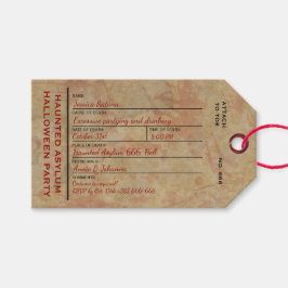 ハロウィーントウラベル幽霊のよく出るアサインパーティー ギフトタグ