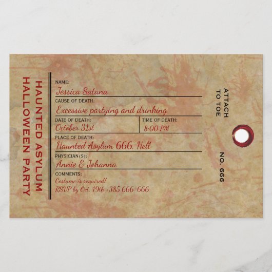 ハロウィーントウラベル幽霊のよく出るアサインパーティー 便箋 (正面)