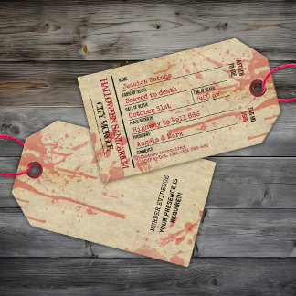 ハロウィーントウラベル幽霊のよく出るサニタリウムパーティー ギフトタグ