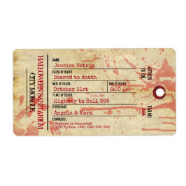 ハロウィーントウラベル幽霊のよく出るサニタリウムパーティー ラベル