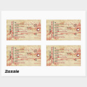 ハロウィーントウラベル幽霊のよく出るサニタリウムパーティー 長方形シール (シート)