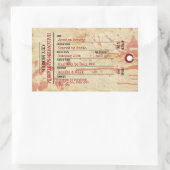 ハロウィーントウラベル幽霊のよく出るサニタリウムパーティー 長方形シール (バッグ)