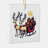 ハロウィーントナディアパンプキンプレゼントのクリスマス セラミックオーナメント (右)