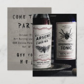 ハロウィーントニックチェンジカラー-招待状/ RSVP 招待状 (正面/裏面)