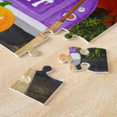 ハロウィーントラックに乗ったカバリエのキングドッグ ジグソーパズル (側面)