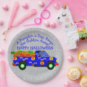 ハロウィーントラックカボチャ保ンデーゴブリン遠くに9" ペーパープレート (パーティー)