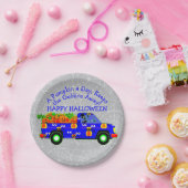 ハロウィーントラックカボチャ保ンデーゴボ遠くにリン7" ペーパープレート (パーティー)