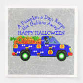 ハロウィーントラックカボチャ保ーデイ遠くにゴブリン (正面)