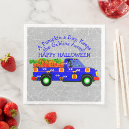 ハロウィーントラックカボチャ保ーデイ遠くにゴブリン