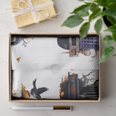 ハロウィーントラックコラージュ1デコページ紙 薄葉紙 (ギフト)