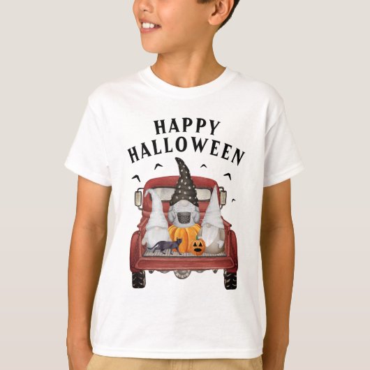 ハロウィーントラック格言Tシャツ Tシャツ (正面)