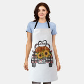 ハロウィーントラック エプロン (着用した状態)