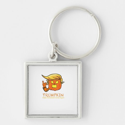 ハロウィーントランプキおもしろいン – クラシックコスチュームデザイン キーホルダー (正面)