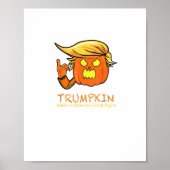 ハロウィーントランプキおもしろいン – クラシックコスチュームデザイン ポスター (正面)